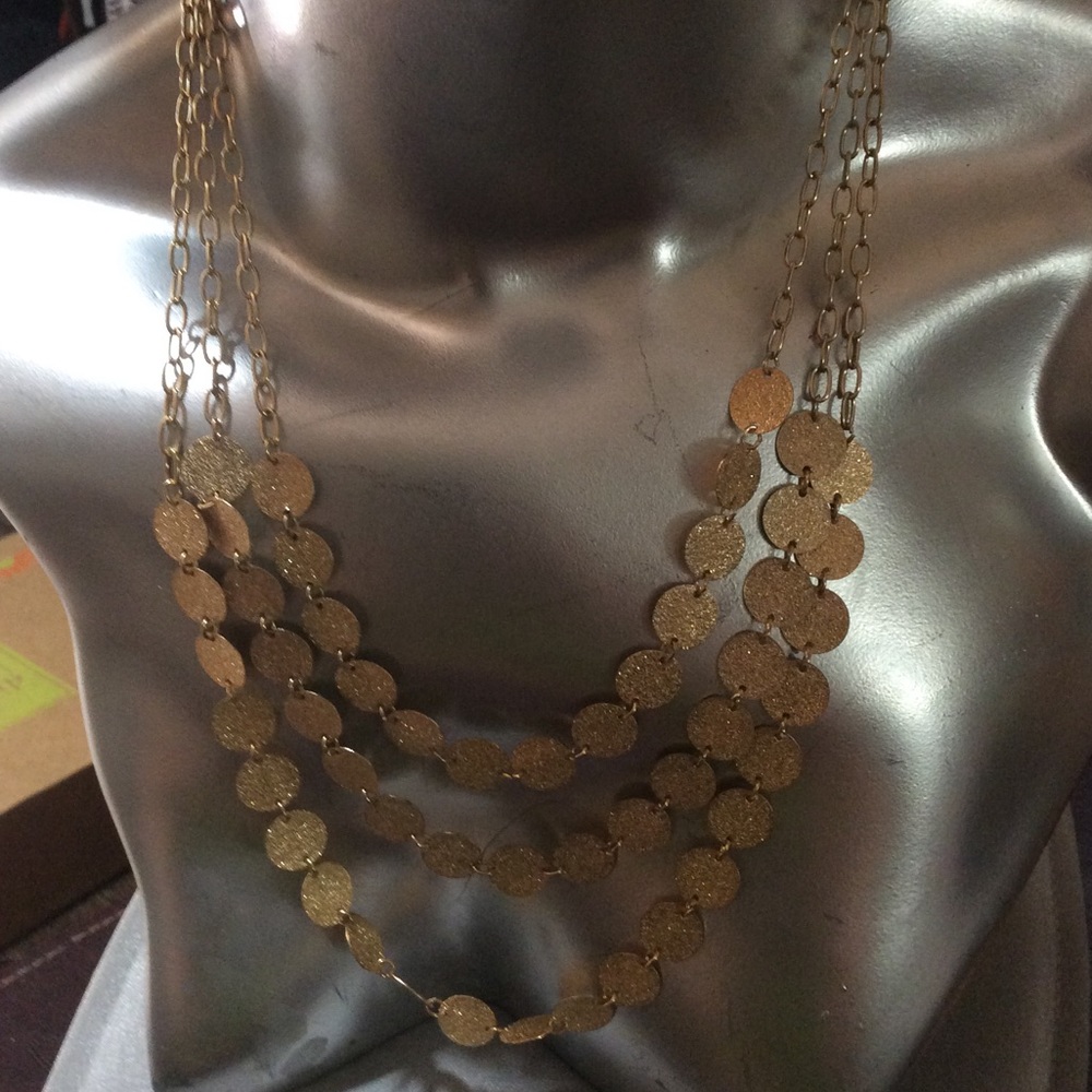 Women’s chain necklace and earrings
